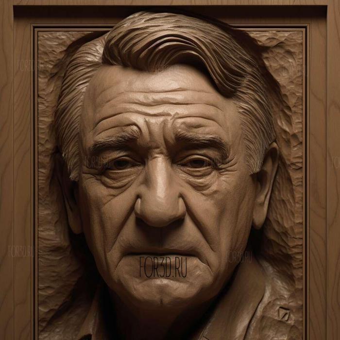 Robert De Niro 4 stl model for CNC